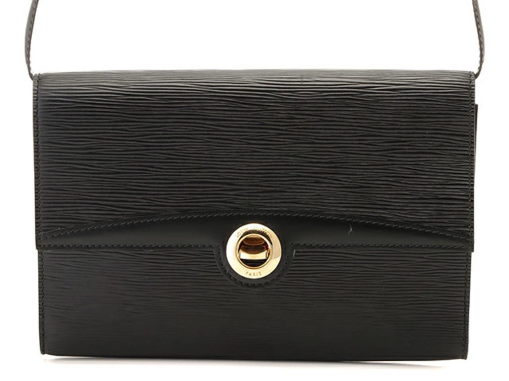 LOUIS VUITTON Arche Shoulder Bag Epi Leather Noir Black